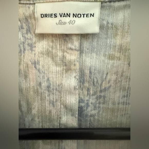 Dries Van Noten Silk And Linen Blend Floral Size 40 - Picture 3 of 4